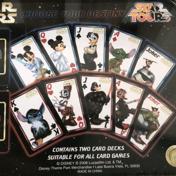 Disney Parks NWT Star Wars Disney Character Dual Playing Cards - Picture 6 of 7